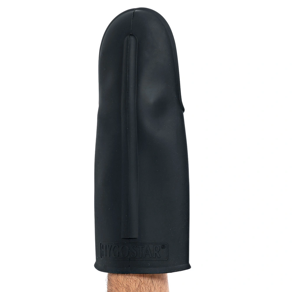 Hygostar Shark Black, Silikon Ofenhandschuhe schwarz, VE 6 Stück