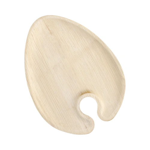 PAPSTAR Cater Plates Palmblatt "pure" oval 1,3 cm x 18 cm x 23,5 cm, 4 x 25 Stück