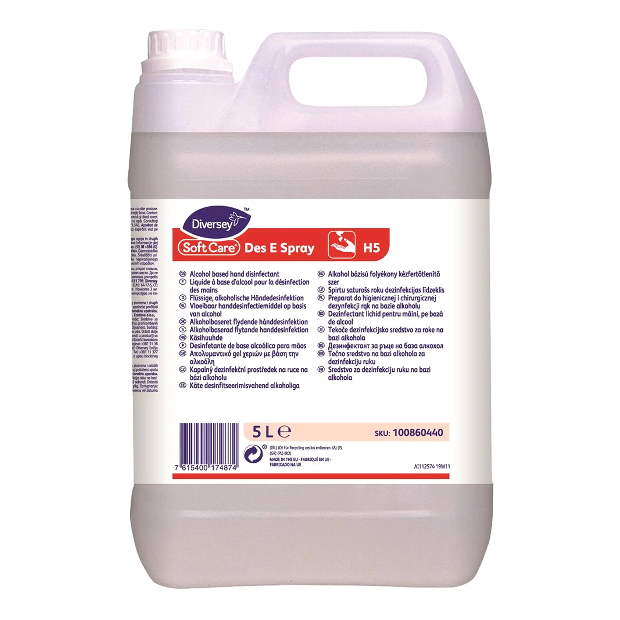 Soft Care Des E Spray H5 Händedesinfektionsmittel 5 Liter Kanister 100860440_1