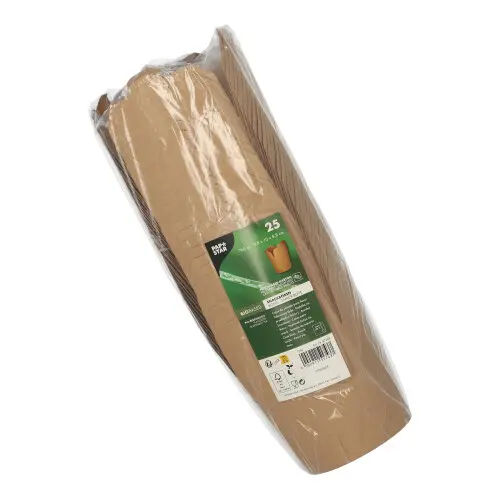 PAPSTAR Snackboxen, Pappe eckig 760 ml 9,8 x 10 x 8,8 cm braun, nachhaltige Snackbox aus ungebleichtem Karton, kompostierbar, Art.-Nr. 87269