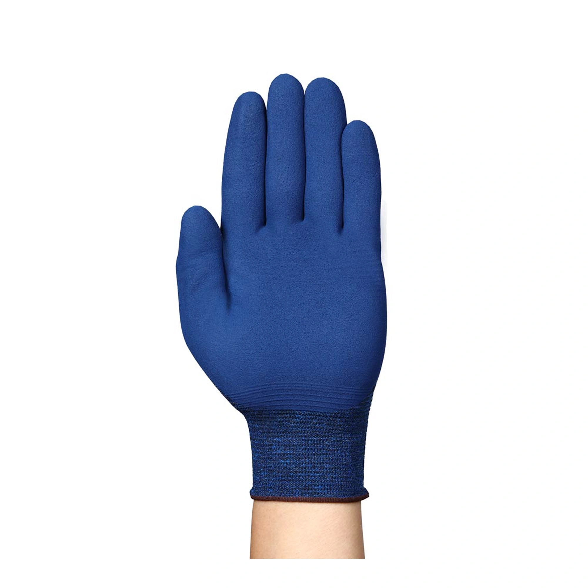 Ansell HyFlex 11-819 ESD Mehrzweckhandschuhe mit blauer Nitril-Beschichtung, nahtloser Feinstrick-Schutzhandschuh für präzise Montagearbeiten, VE 144 Paar, Art.-Nr. 11-819