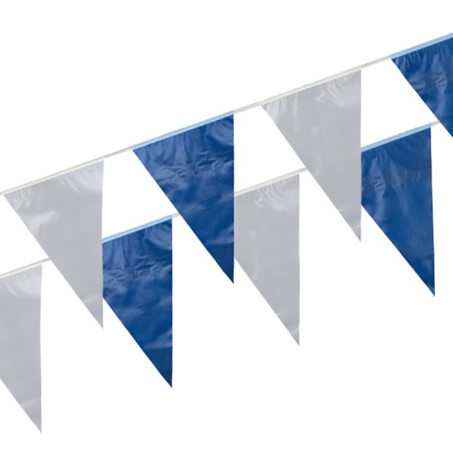 PAPSTAR Wimpelkette, Folie 10 m blau/weiß wetterfest
