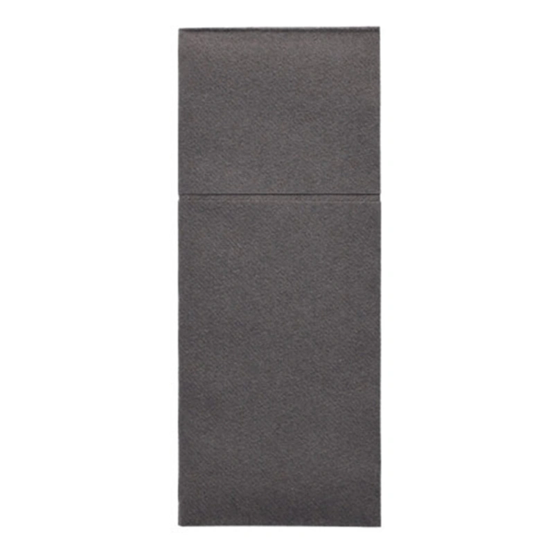Starpak Bestecktaschen, Airlaid 40 cm x 48 cm anthrazit "Premium" mit Besteckfalz