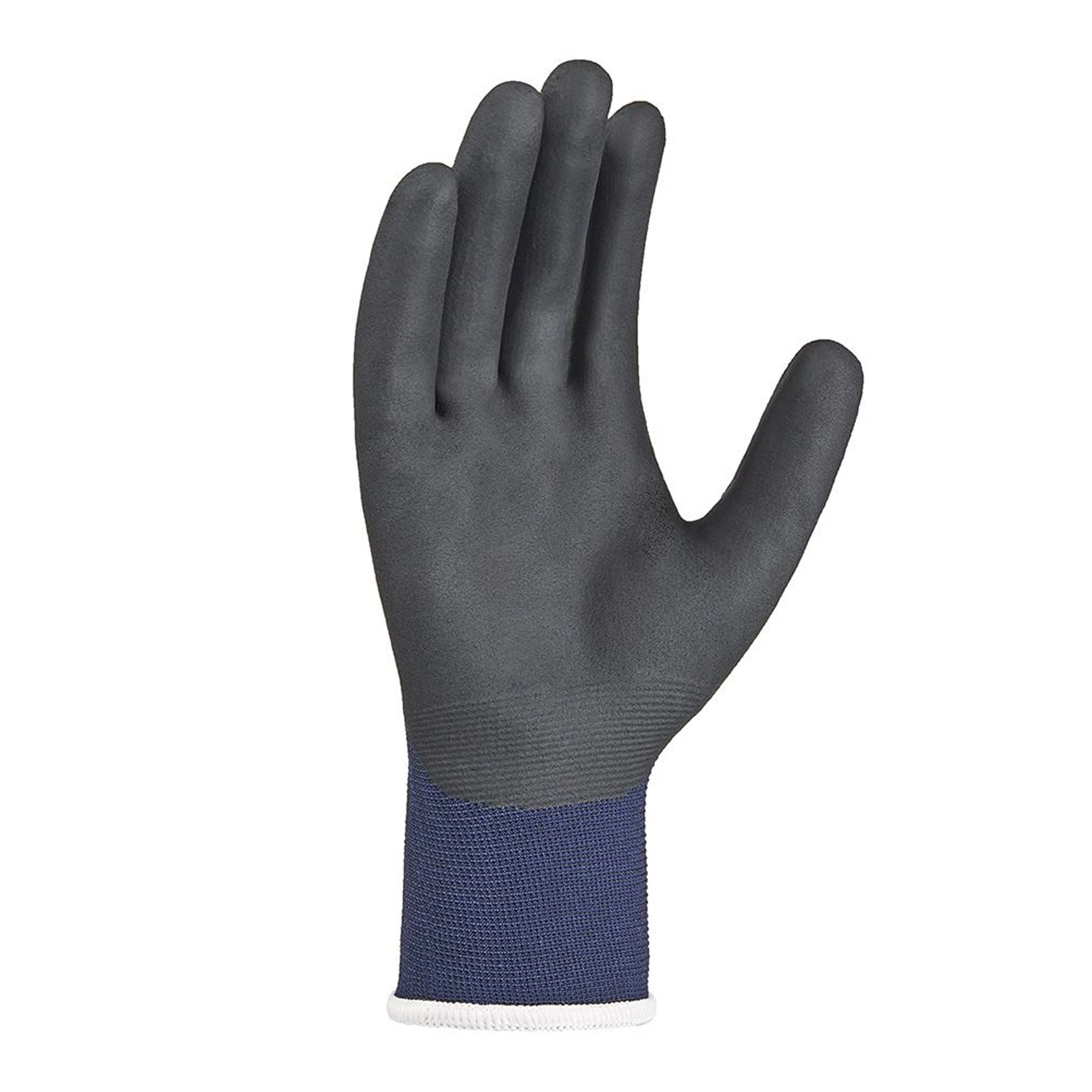 teXXor eco touch 2451 Strick Arbeitshandschuhe mit Nitril-Beschichtung blau/schwarz, VE 144 Paar