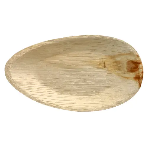 PAPSTAR 25 Teller, Palmblatt "pure" oval 32 cm x 18 cm x 3 cm