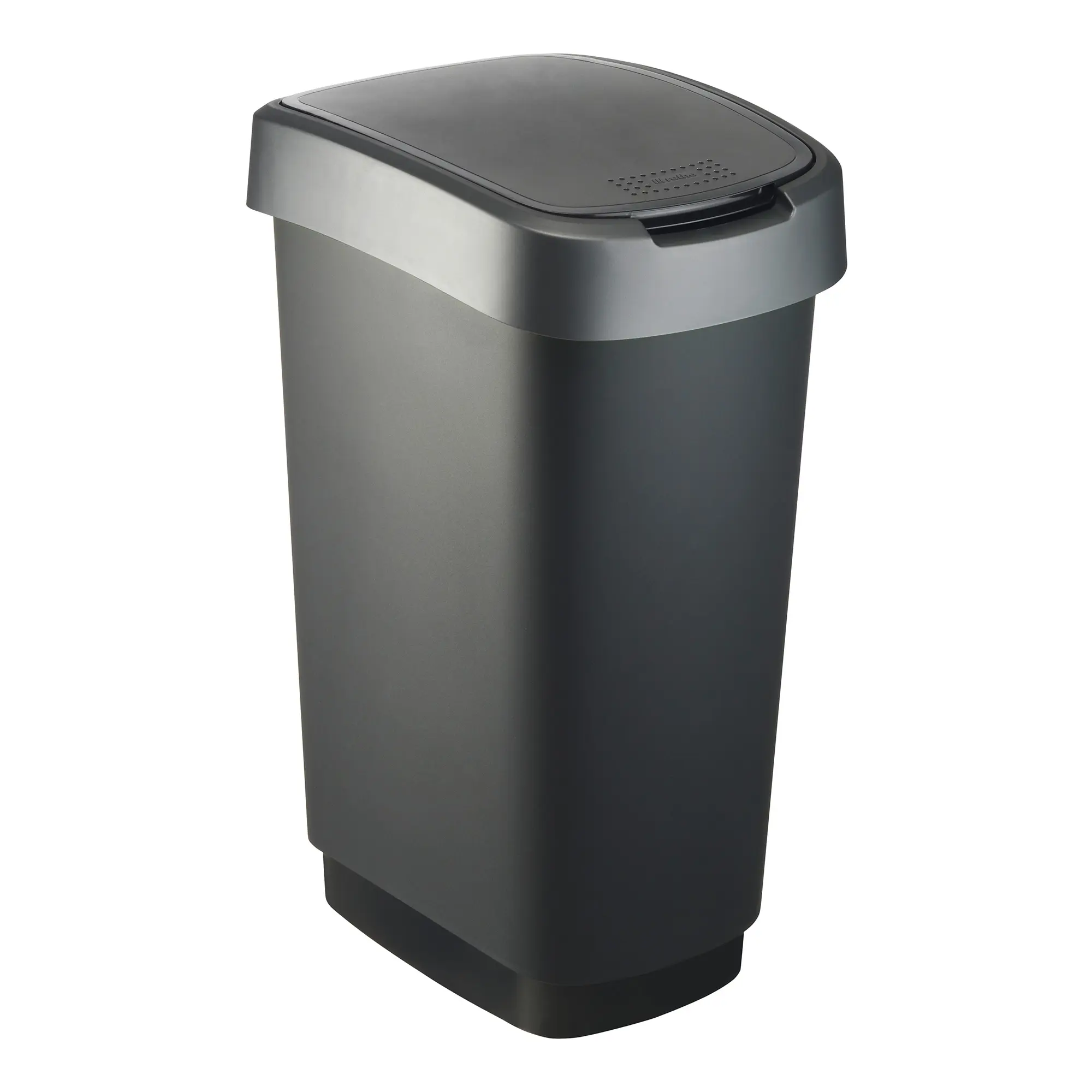 RothoPro Twist Abfallbehälter 50 Liter schwarz/silber 59135421_1