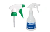 Doppelsprüher 750 ml mit grünem Sprühkopf, leere Sprühflasche für Reinigungsmittel und Desinfektion, Artikel-Nr. 750DSG
