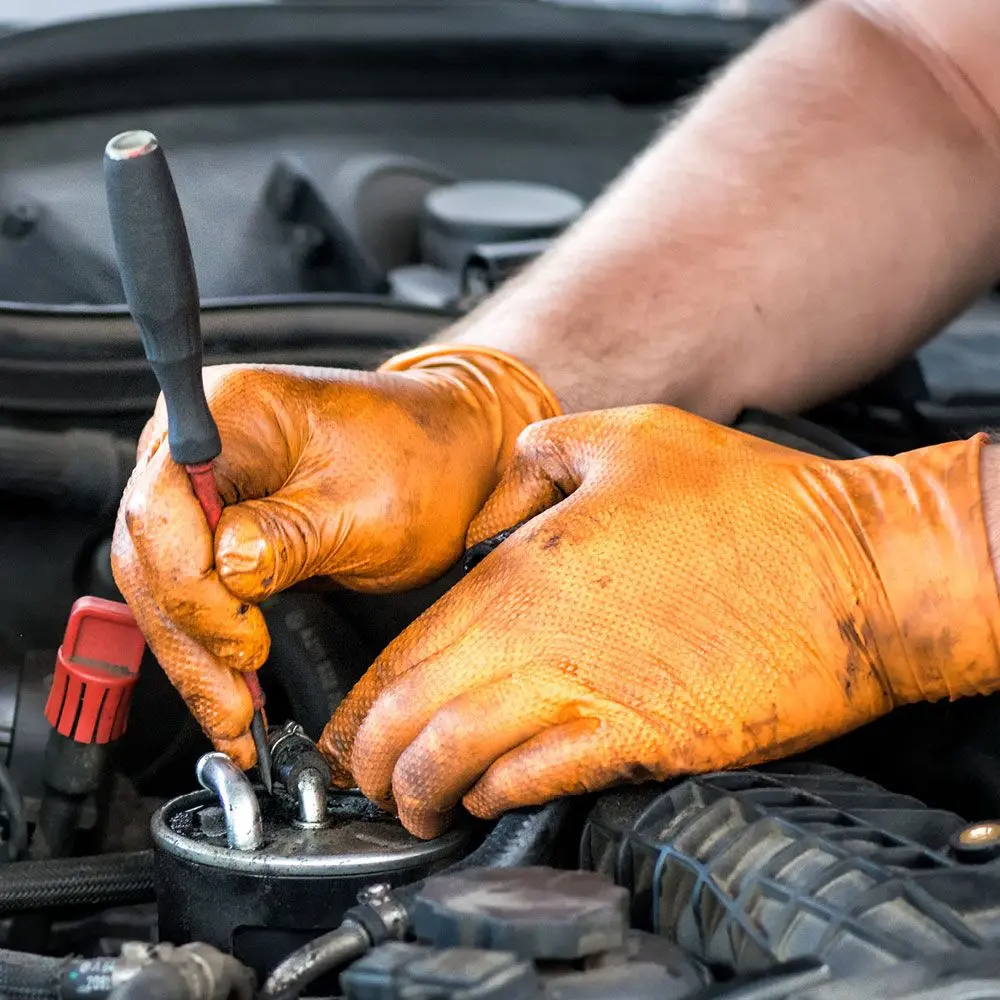 Hygostar Power Grip Light Nitrilhandschuhe orange puderfrei, VE 1000 Stück