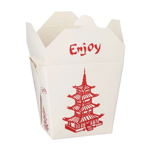 Starpak Snackboxen "ASIA" eckig 950 ml 11 cm x 8,8 cm x 6,7 cm "Temple", 10 x 50 Stück