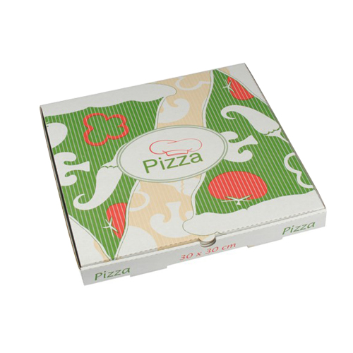 PAPSTAR 100 Pizzakartons, Cellulose "pure" eckig 30 cm x 30 cm x 3 cm