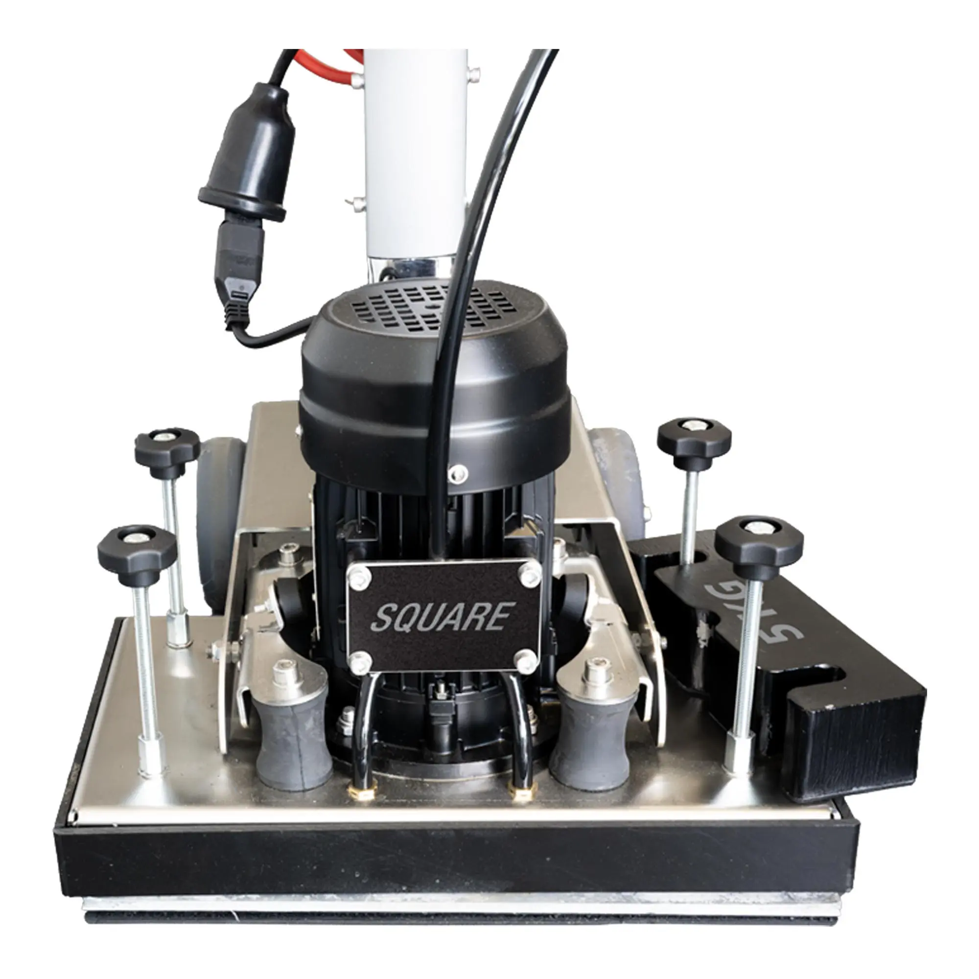 Sprintus Titan Square Exzenter-Einscheibenmaschine inkl. Zubehör-Set, quadratische, vibrationsarme Bodenreinigungsmaschine mit Exzentertechnologie für randnahe Reinigung und hohe Laufruhe