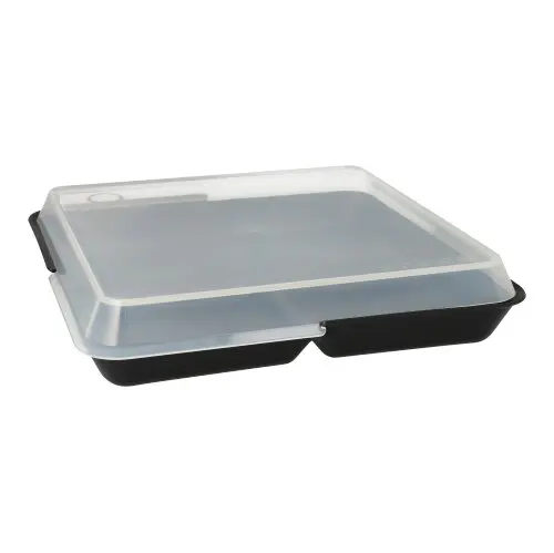 PAPSTAR "Circulware by Haval" Mehrweg-Schalen Mix & Match eckig 2,9 cm x 23,4 cm x 23,4 cm schwarz
