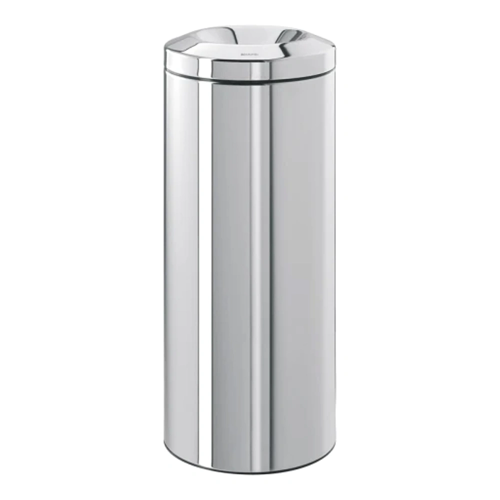Brabantia Edelstahl Papierkorb flammenlöschend 30 Liter offen