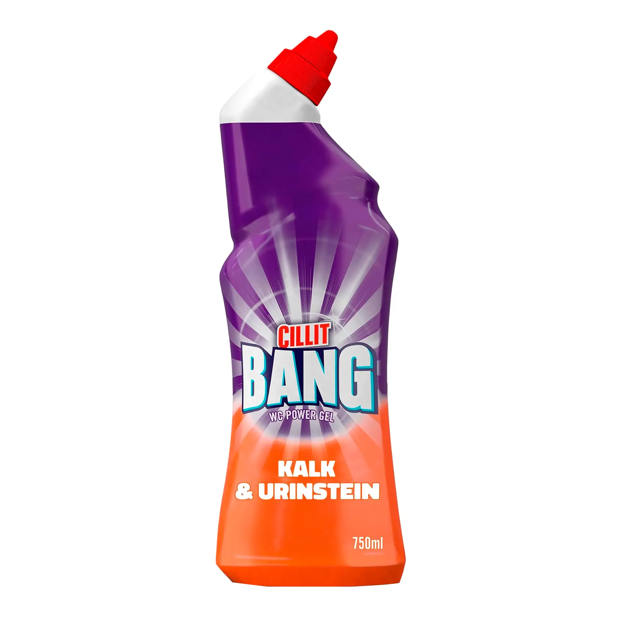 Urinstein Cillit Bang WC-Reiniger Power Gel gegen Kalk- & Urinstein, 750 ml