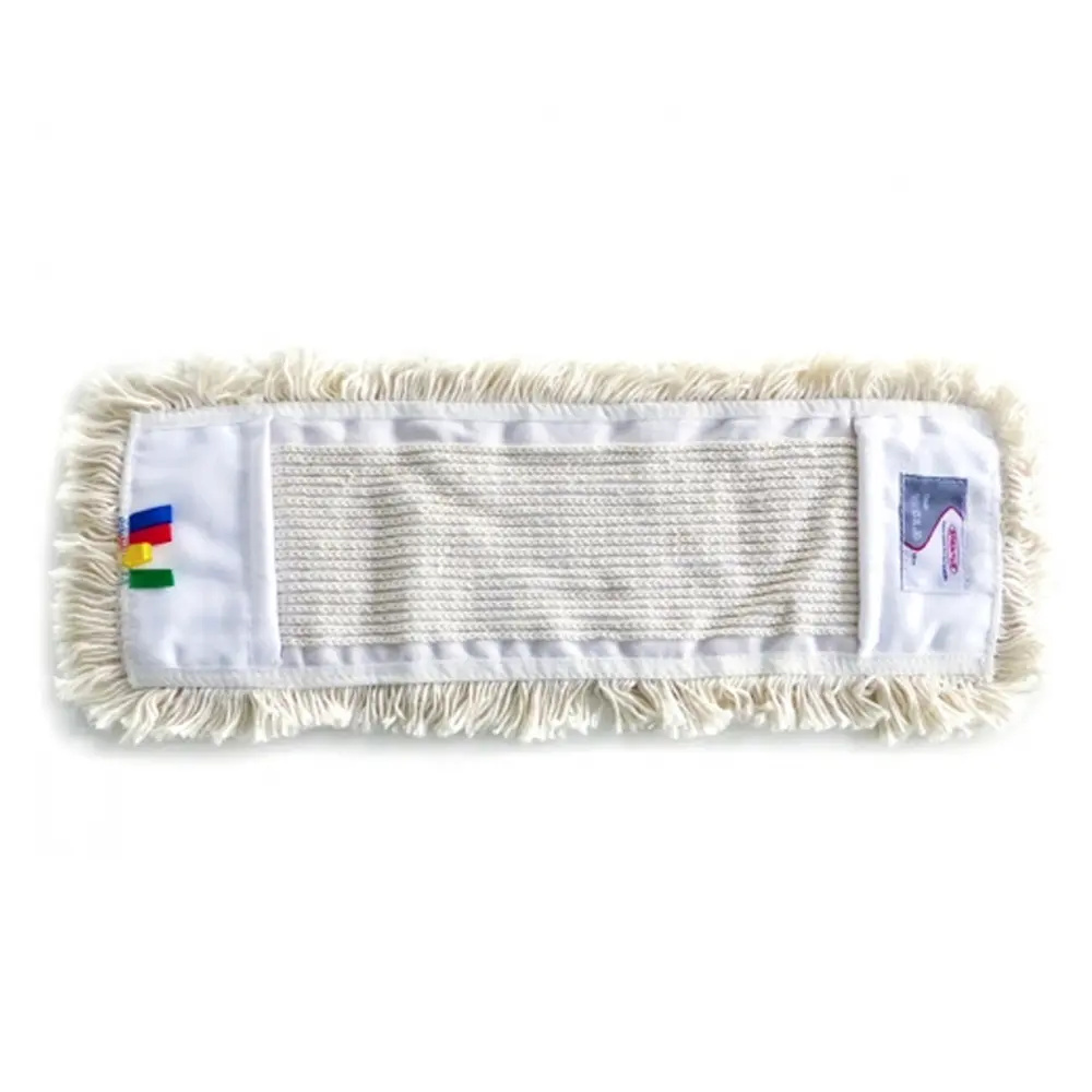 Sprintus Classic Baumwoll-Taschenmopp 40 und 50 cm aus hochwertiger Baumwollmischung mit Seitenfransen für professionelle Bodenreinigung, Artikelnummer Sprintus-Classic-Taschenmopp