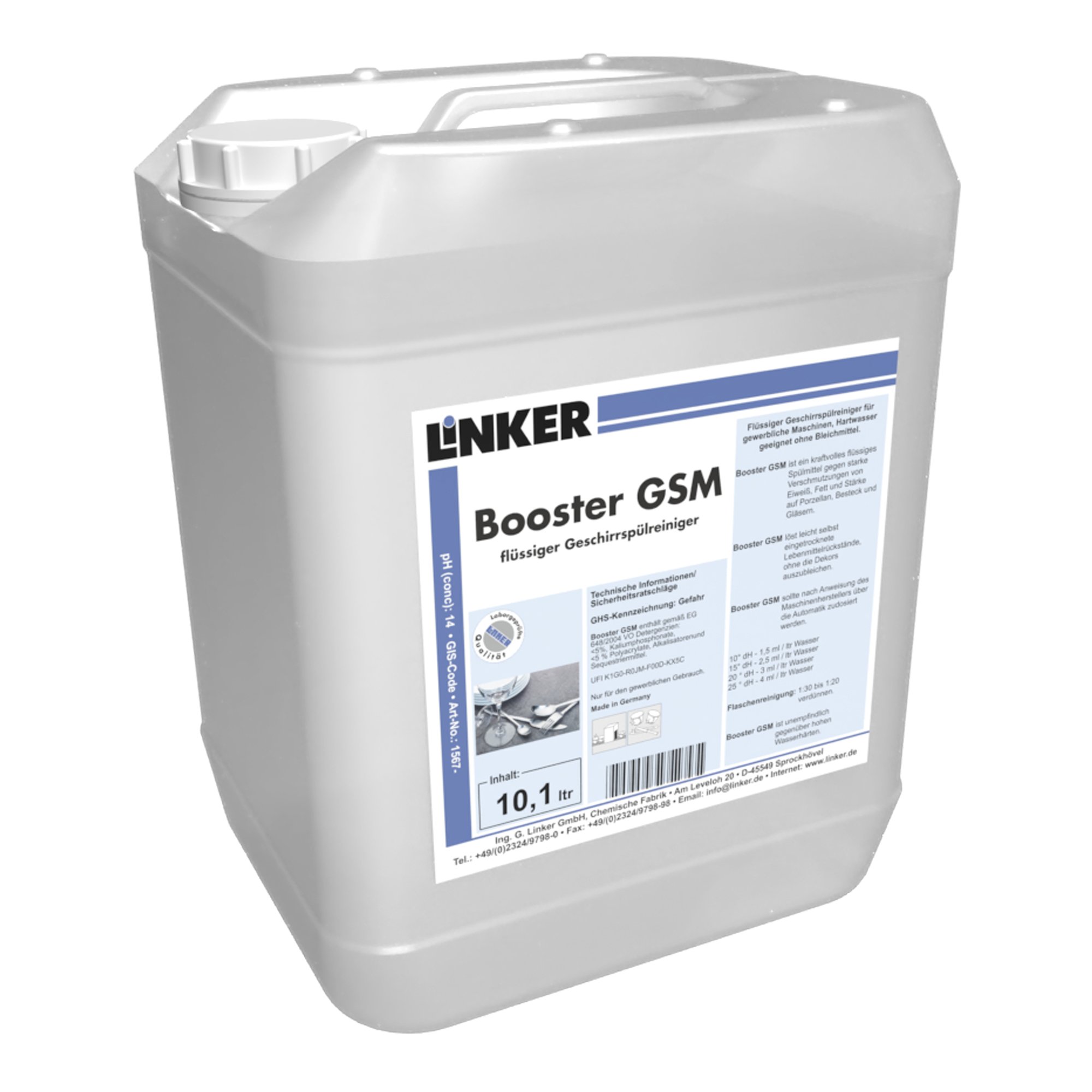 Linker Maschinenspülmittel Booster GSM 10 Liter Kanister 1567-10_1