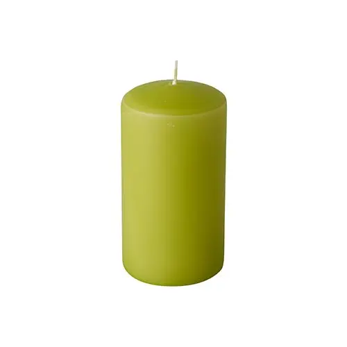 Starpak Stumpenkerzen Ø 60 mm, 115 mm kiwi von PAPSTAR, grüne Stumpenkerze mit ca. 24 Stunden Brenndauer für Deko und Events