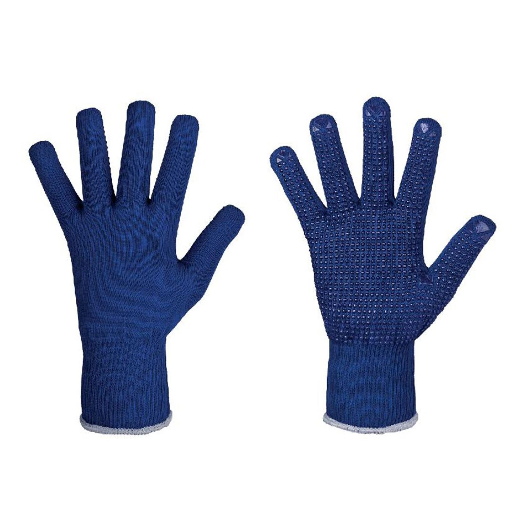 Stronghand Zibo 0372 Feinstrickhandschuhe mit Vinyl-Beschichtung blau, VE 240 Paar