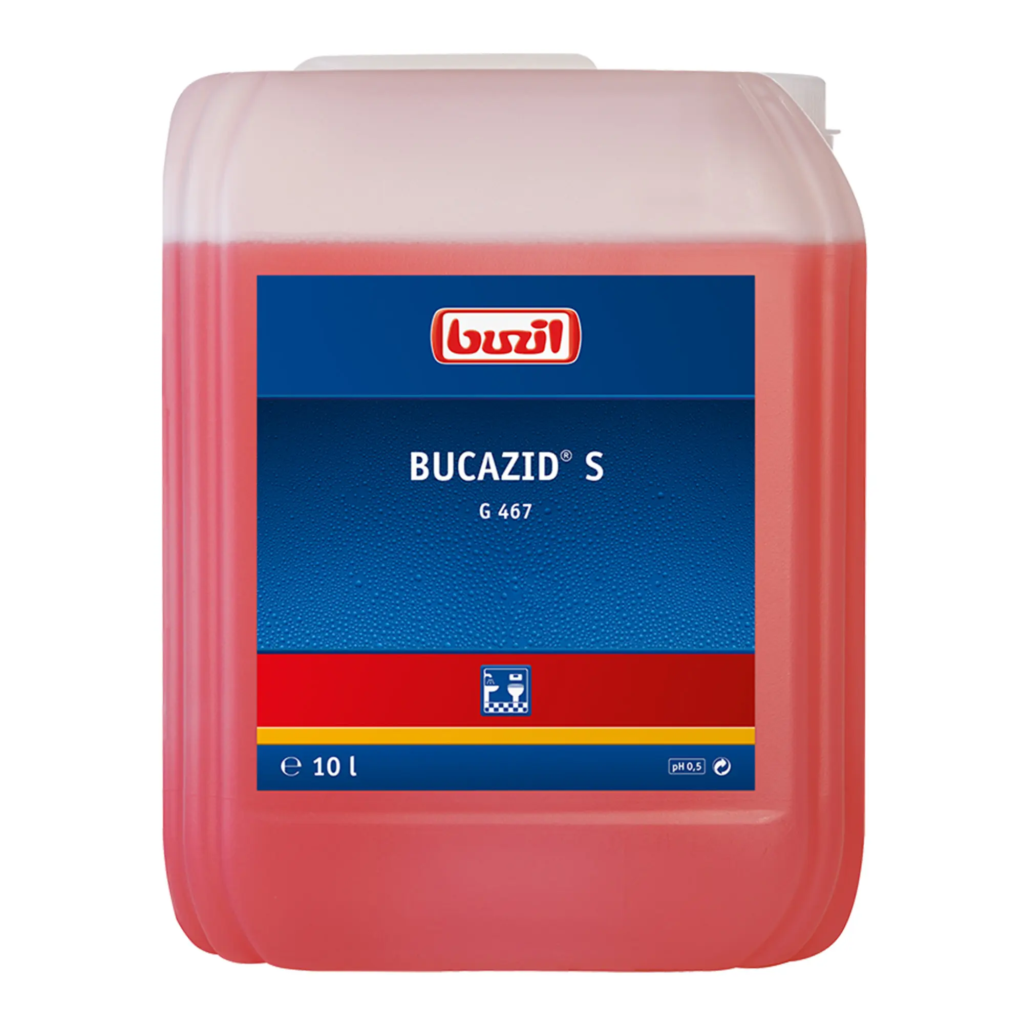 Buzil Bucazid S G467 saurer Sanitärunterhaltsreiniger 10 Liter Kanister G467-0010RA_1