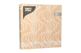 Papstar Servietten beige mit weißem Wellenmuster, 3-lagig, 33 x 33 cm, 20 Stück, Artikelnummer 162
