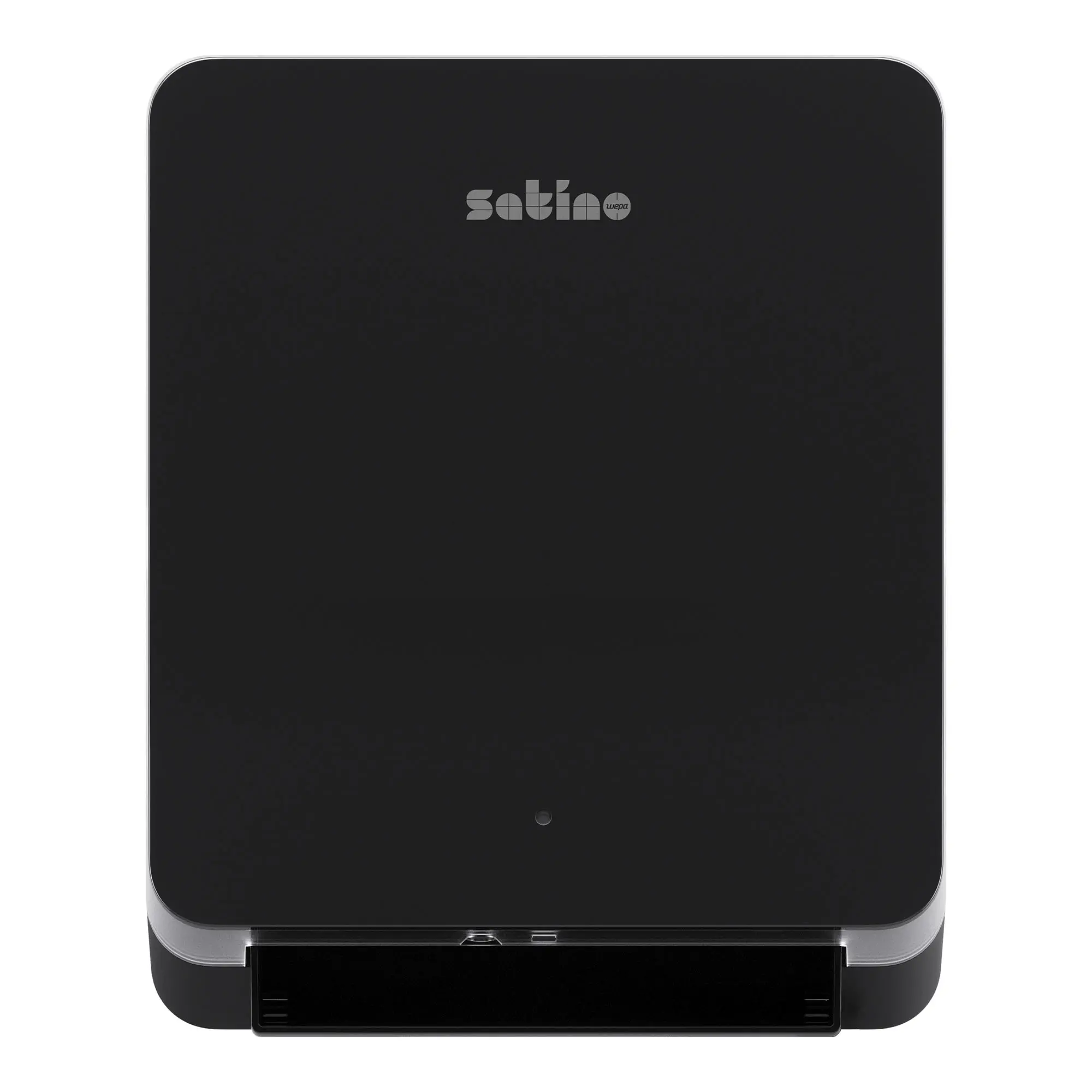 Satino by Wepa HYGINITY Sensor Handtuchrollenspender SYS1 in schwarz, automatischer Rollenhandtuchpapierspender mit berührungsloser Papierausgabe und energieeffizientem Betrieb