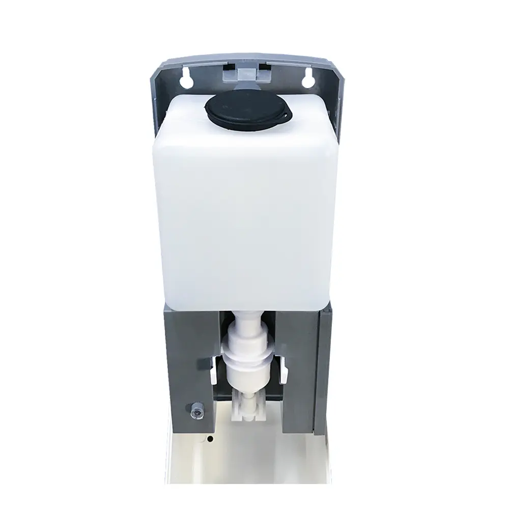 hygn.me „Station 3 Wall“ Sensor-Wandspender inkl. Dosiergerät, berührungsloser Handdesinfektionsspender aus CDF-Platte mit batteriebetriebenem Dosiergerät von hygn.me