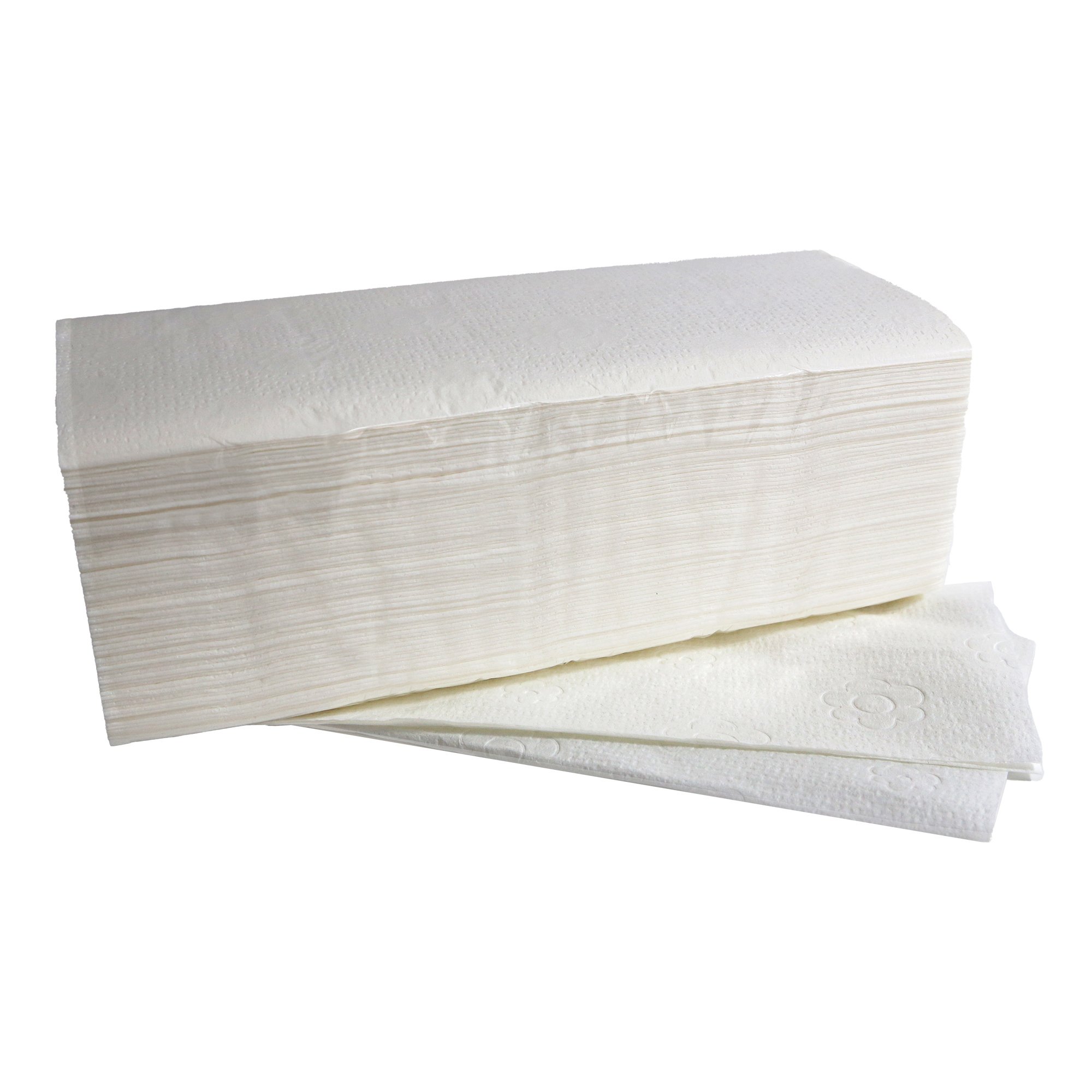 Fripa Papierhandtücher Tissue ZZ, 25x23cm, 2-lagig, Zellstoff 3000 Tücher hygienische Zellstoff-Handtücher  4042101