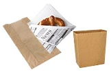 Papierbeutel braun für Backwaren und Snacks, verschiedene Größen für Bäckereien und Imbissbetriebe, Art.-Nr. 12345