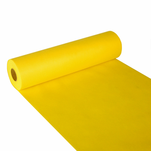 PAPSTAR Tischläufer, stoffähnlich, Vlies "soft selection" 24 m x 40 cm gelb