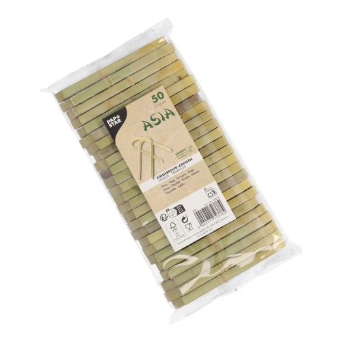PAPSTAR Fingerfood - Zangen Bambus "ASIA" 10 cm, 10 x 50 Stück