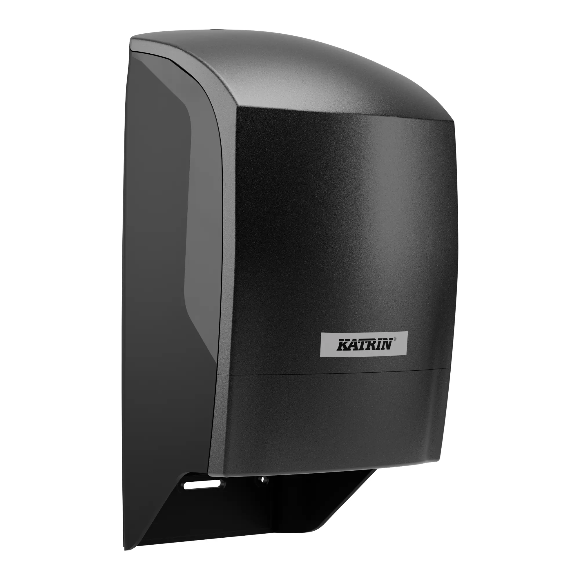 Katrin System-Toilettenpapierspender schwarz für zwei Rollen, wirtschaftlicher Inclusive System-Doppelrollen-Spender von Katrin, Artikel 104605