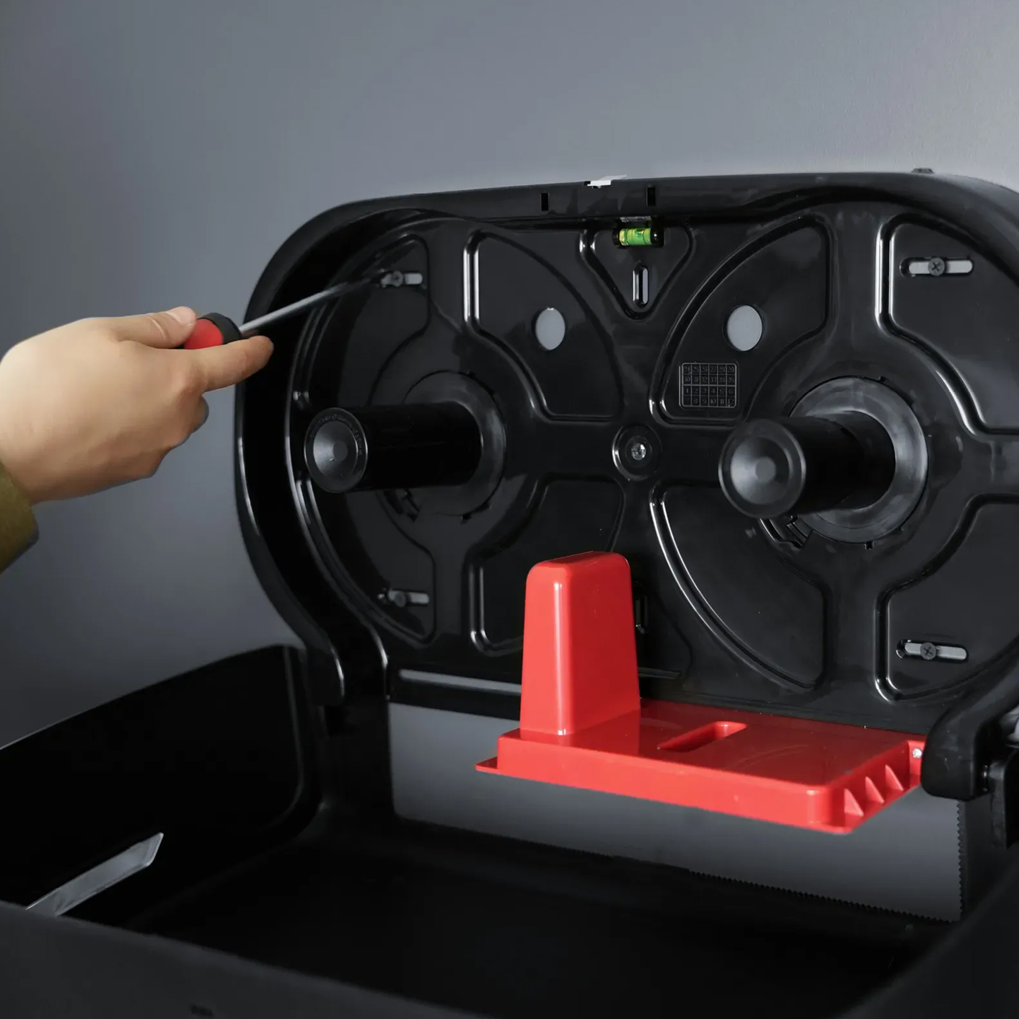 SEMYtop Maxi Jumbo Toilettenpapierspender für 2 Rollen bis Ø 23 cm