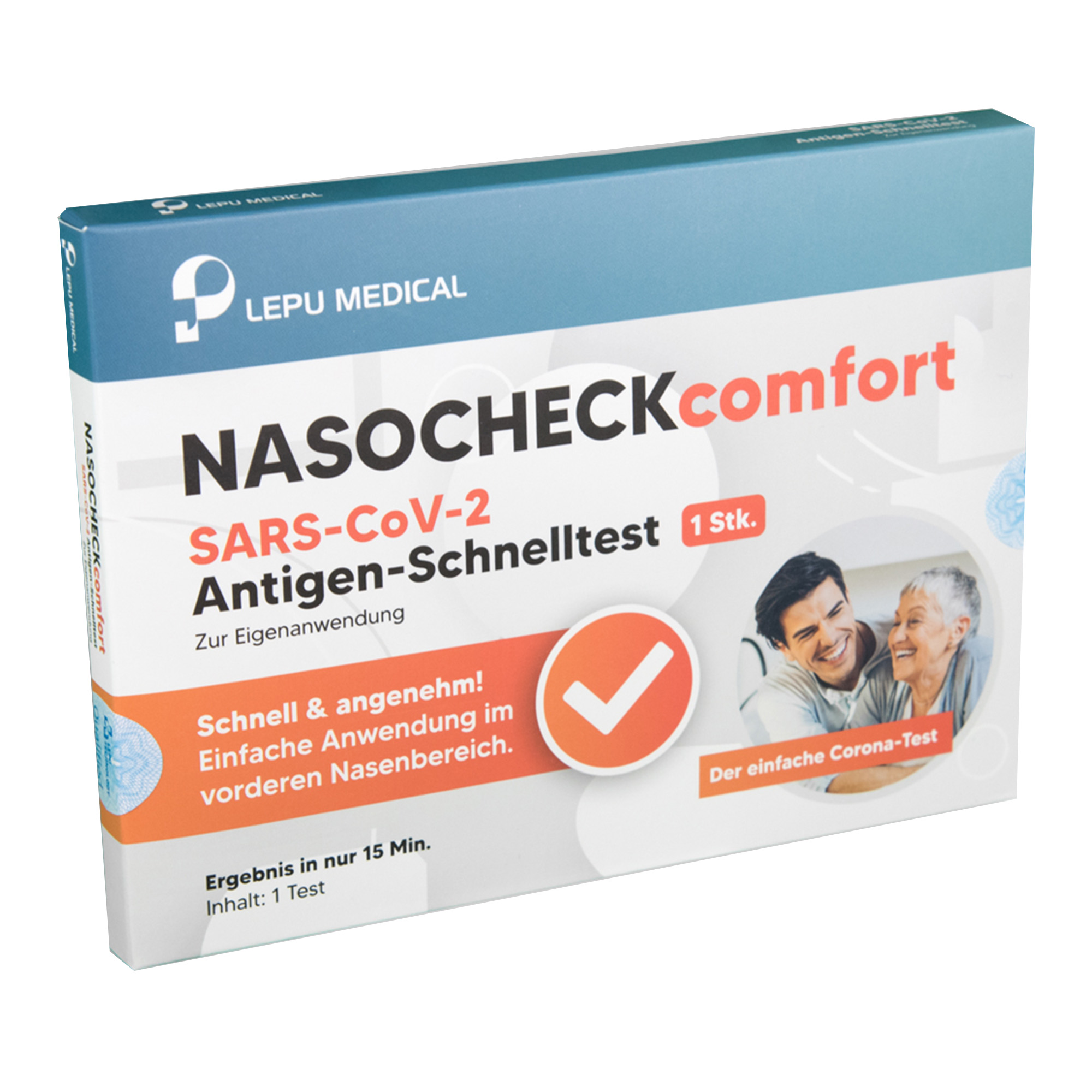 LEPU Medical NASOCHECK comfort SARS-CoV-2 Antigen Covid Schnelltest Selbsttest Laien CO-ST2_1