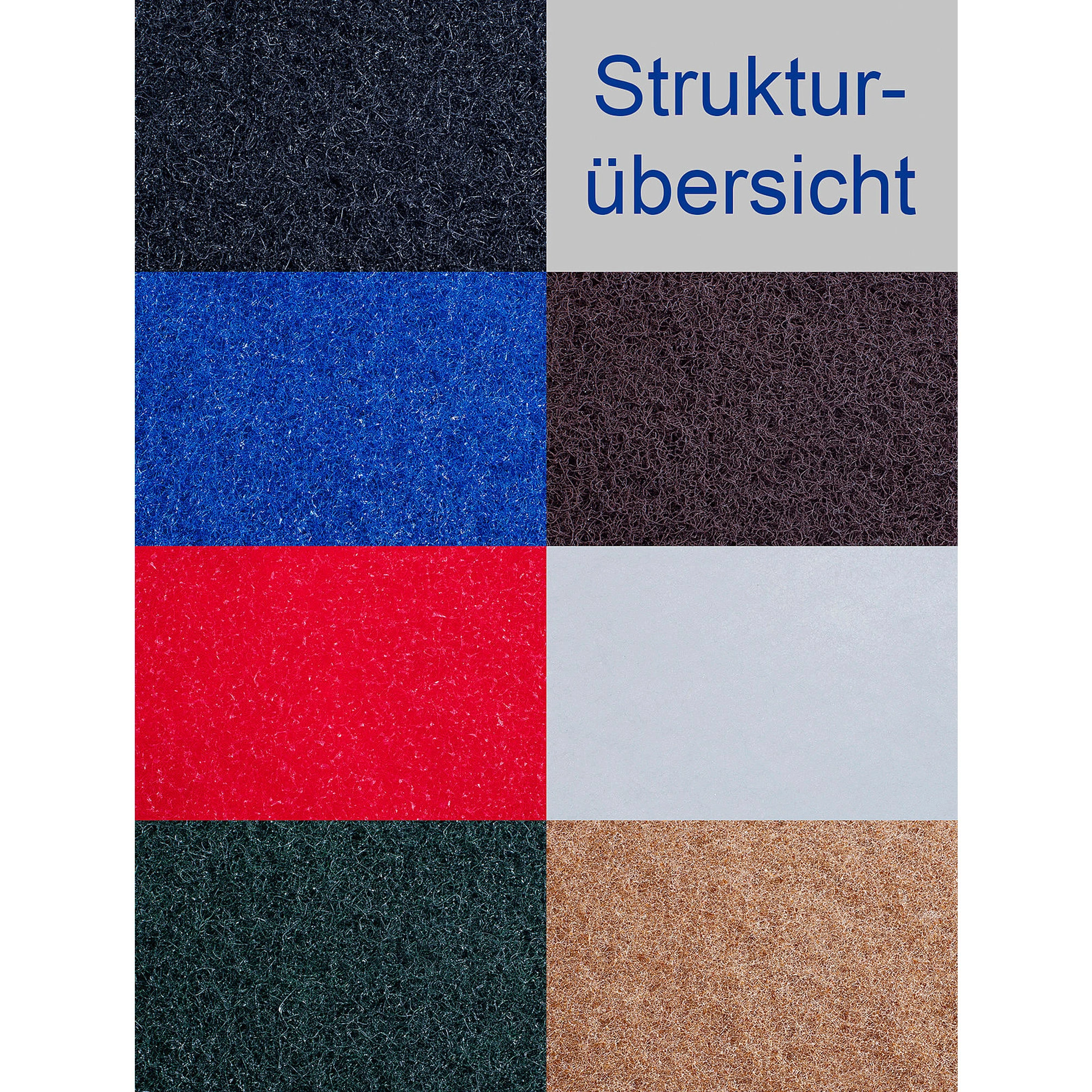 Maschinenpads Superpads 279 mm 11" von Floorstar, Strukturübersicht der Pad-Oberflächen in schwarz, rot, blau, grün, weiß und braun für unterschiedliche Bodenreinigungsaufgaben