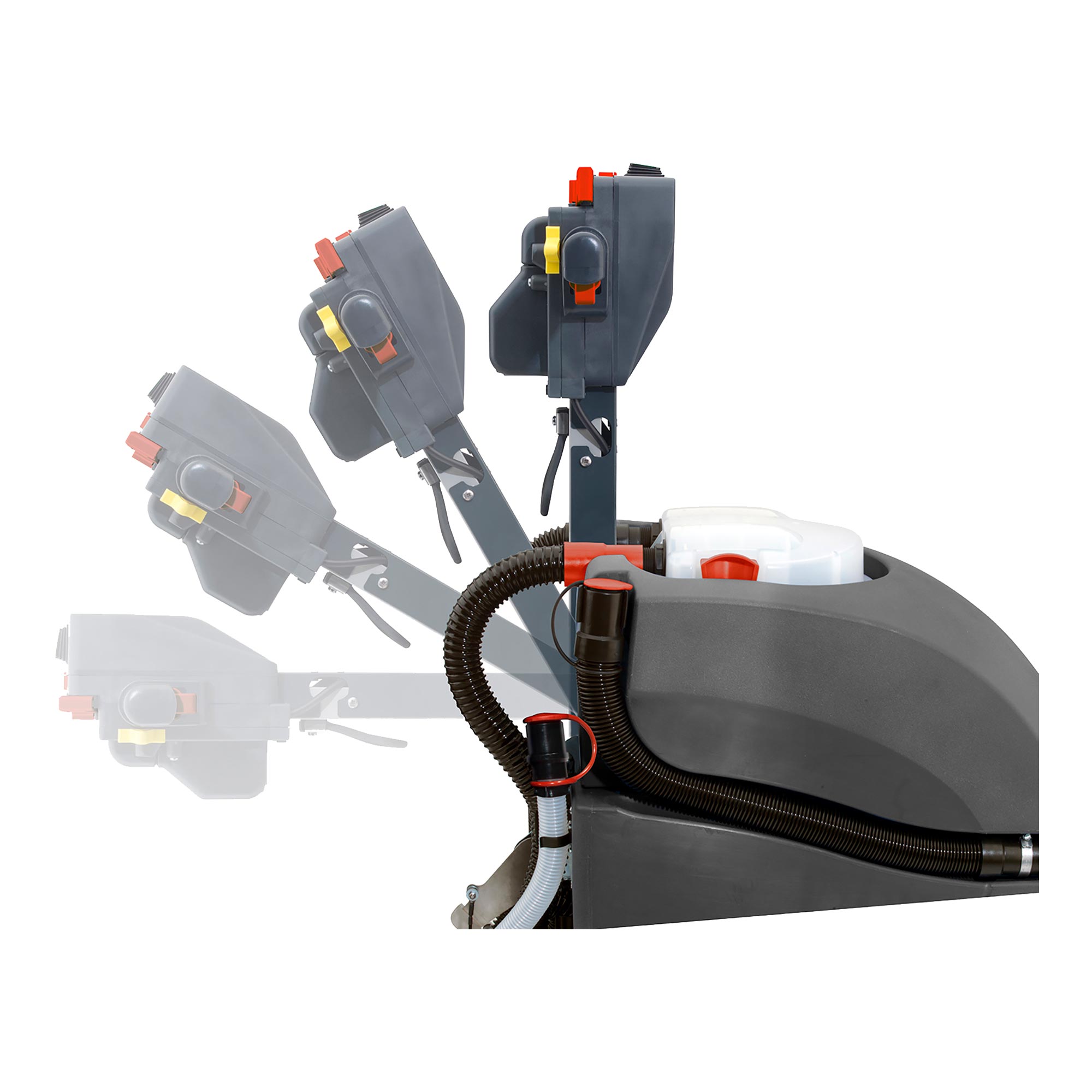 Numatic TTB3045NX-R Kompakt-Scheuersaugmaschine inkl. 2 Akkus und Ten-Tec Scheuerbürste