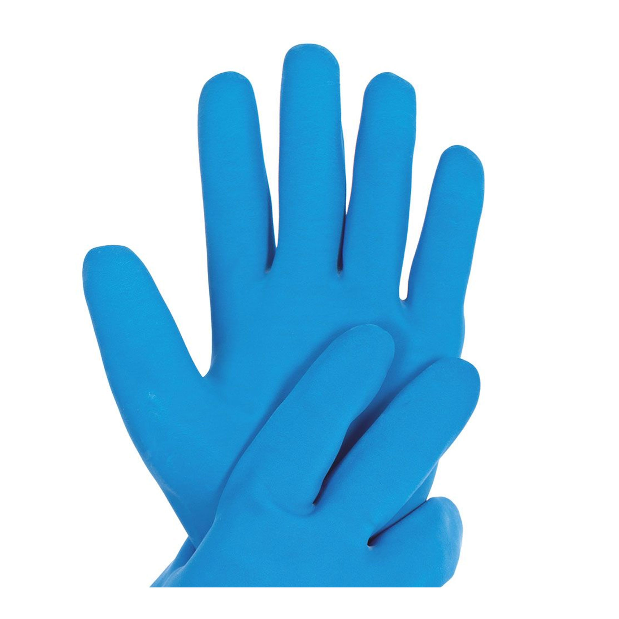 Hygostar Hold Chemikalienschutzhandschuhe mit Latex-Beschichtung blau, VE 10 Paar
