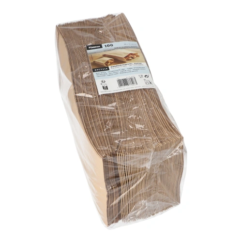 Starpak Warmhaltebeutel, Papier mit PE-Einlage 28 cm x 13 cm x 8 cm braun, 10 x 100 Stück