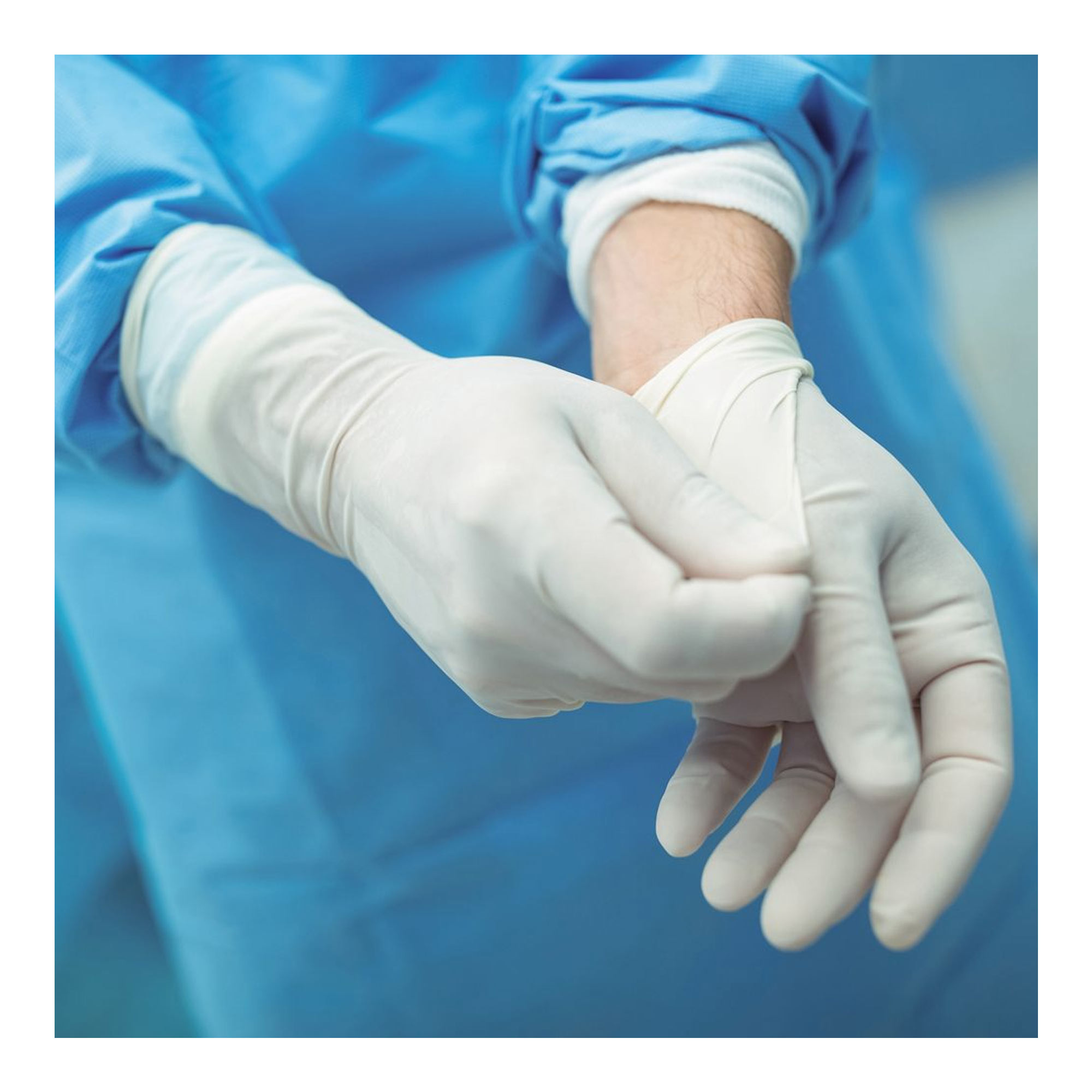 Hygostar Grip Latexhandschuhe weiß puderfrei, VE 1000 Stück