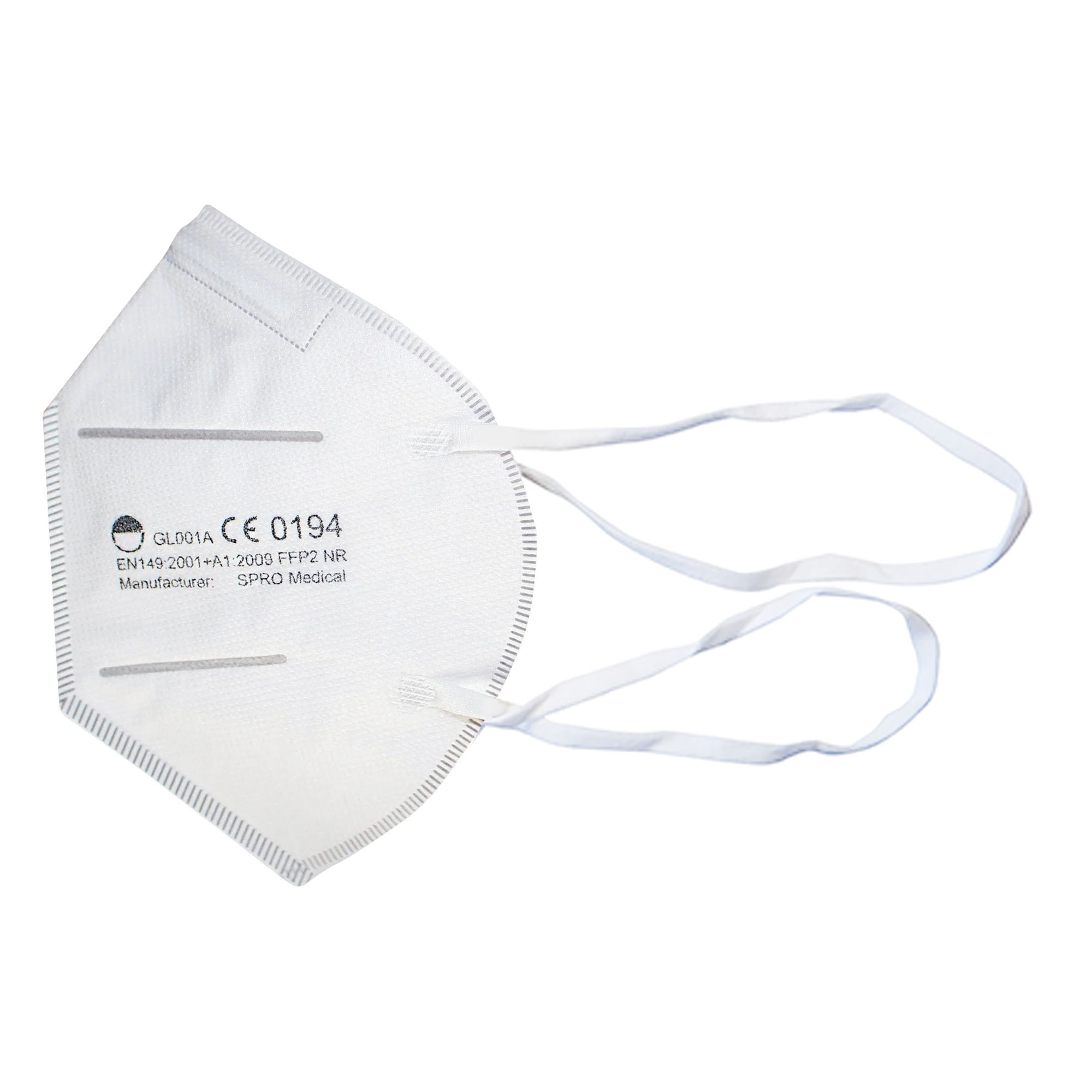 Medi-Inn FFP2 NR Atemschutzmasken ohne Ventil, 3-lagig, CE-Nummer: 0194, weiß