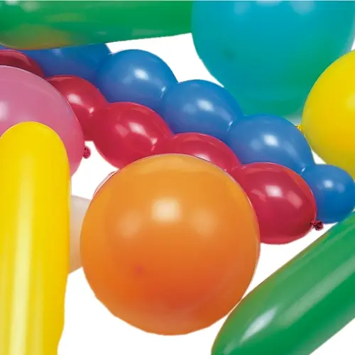 PAPSTAR 75 Luftballons farbig sortiert "verschiedene Formen", extra groß