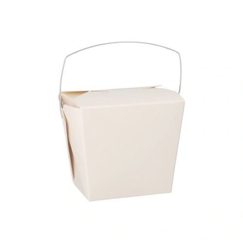 Starpak Snackboxen mit Henkel "ASIA" eckig 470 ml 8,5 cm x 7,5 cm x 5,5 cm weiß, 10 x 30 Stück