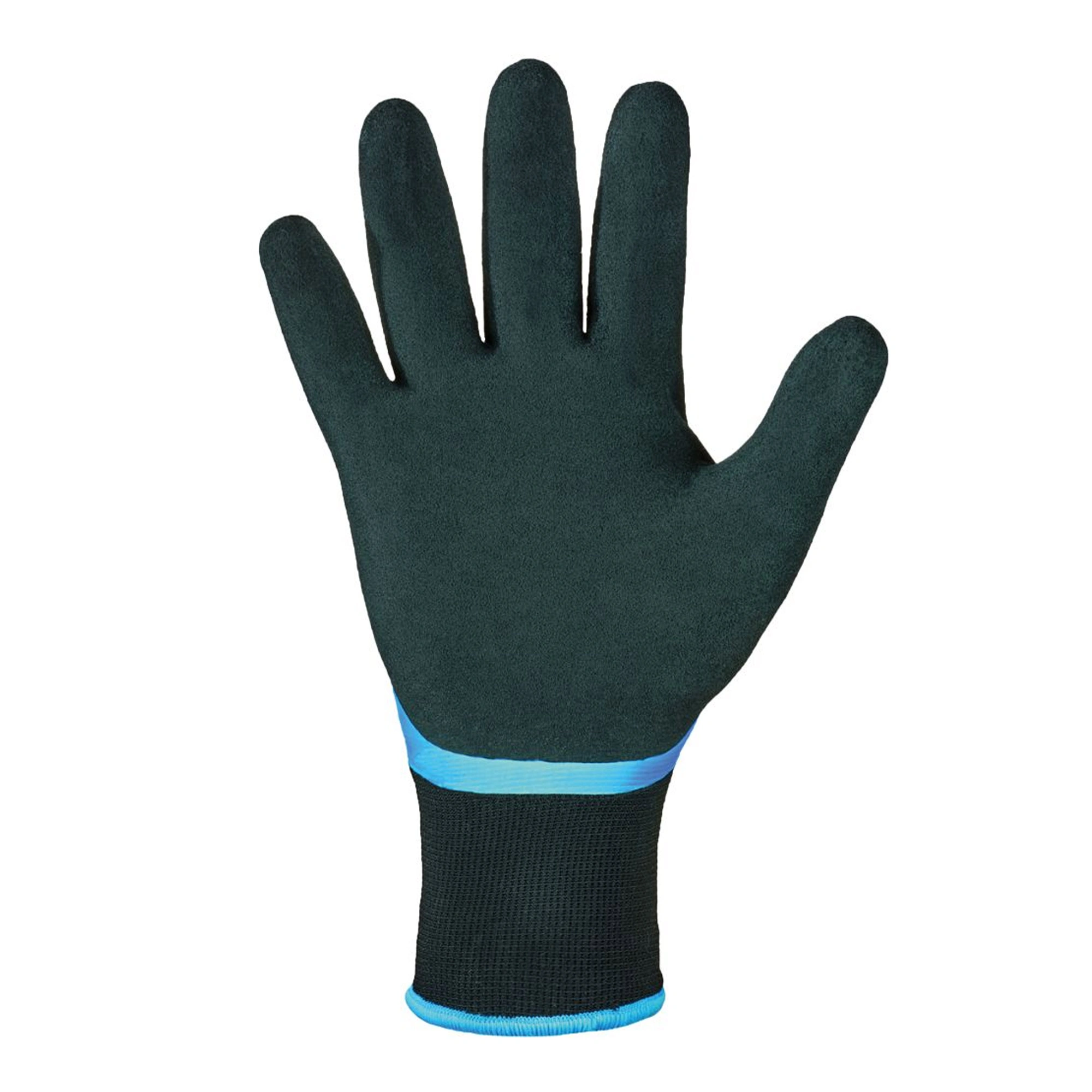 Optiflex Winter Aqua Guard 0241 Kälteschutzhandschuhe mit Latex-Beschichtung blau/schwarz, VE 60 Paar