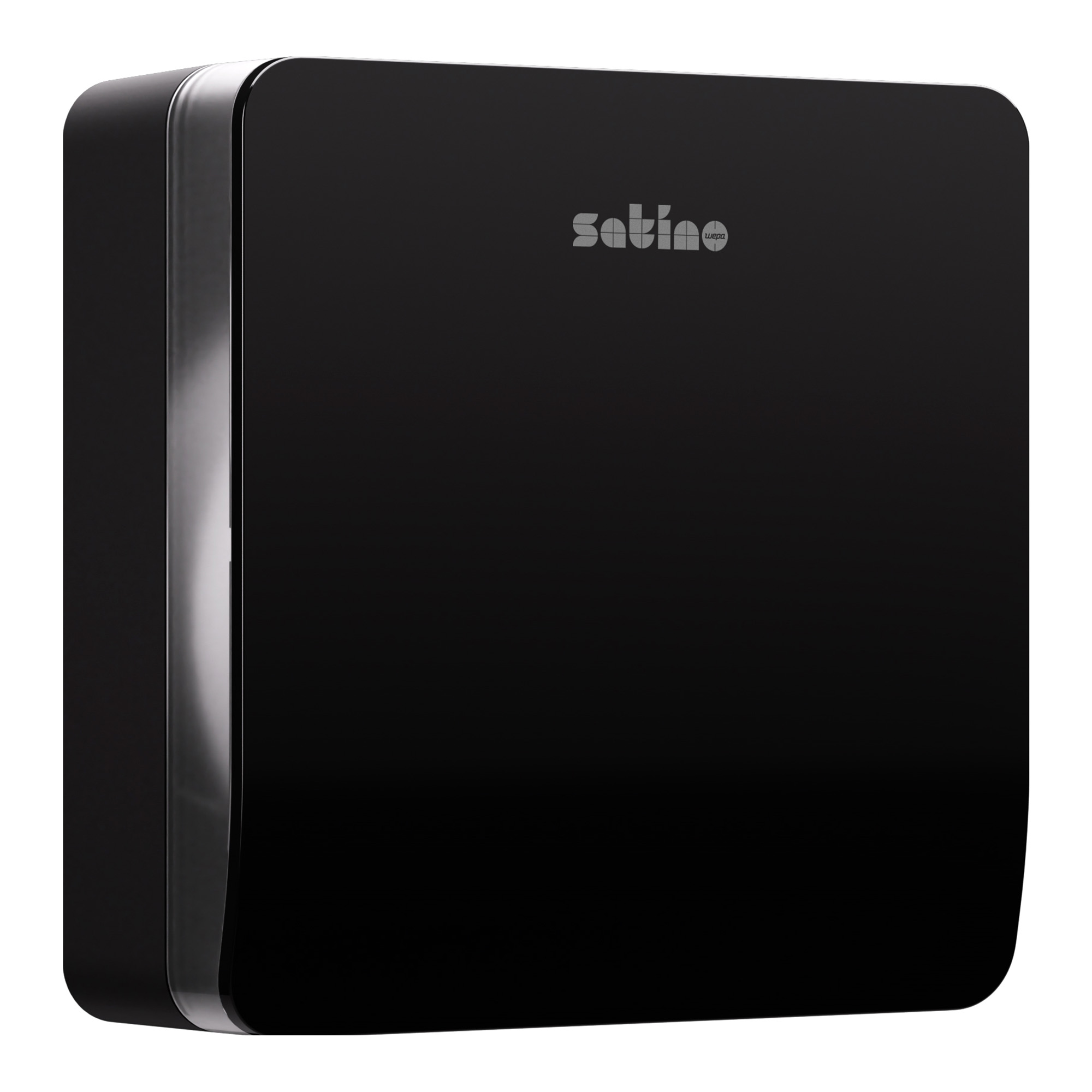 Satino HYGINITY Toilettenpapierspender - Made In Germany | Mit Füllstandsanzeige, Schwarz