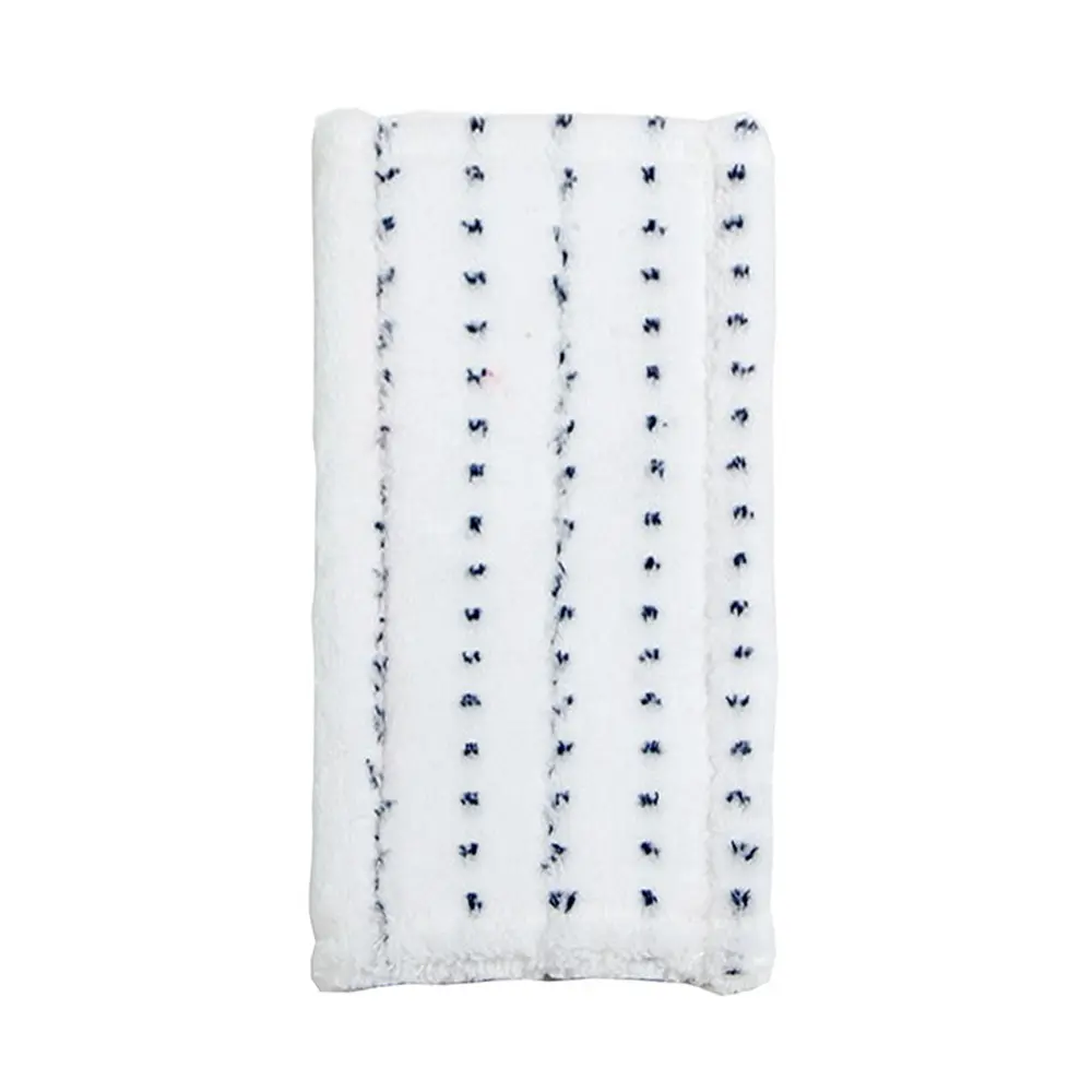 Floorstar Microfaser-Handpads Thenufil 13 x 28 cm, weißes Handpad mit blauen Polyester-Streifen für manuelle Reinigung mit Handpadhalter