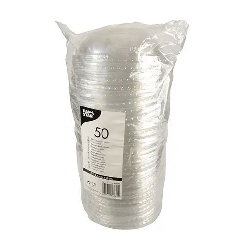 Starpak Deckel für Salatschalen, PS "To Go" Ø 12,5 cm, 2,1 cm klar