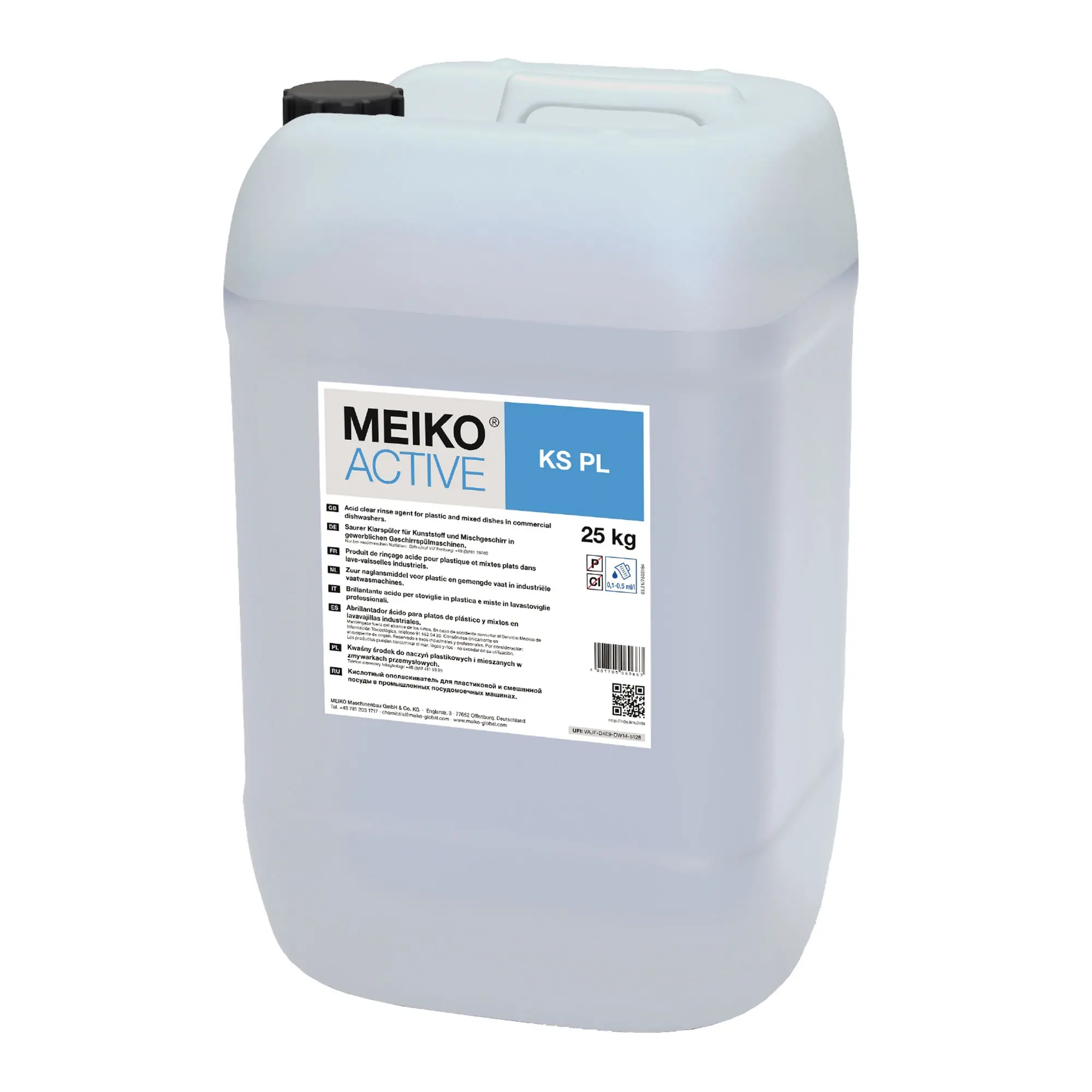 Meiko Active KS PL Spezial-Klarspüler für Kunststoff 