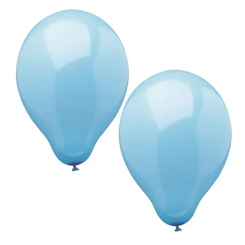 PAPSTAR 10 Luftballons Ø 25 cm hellblau