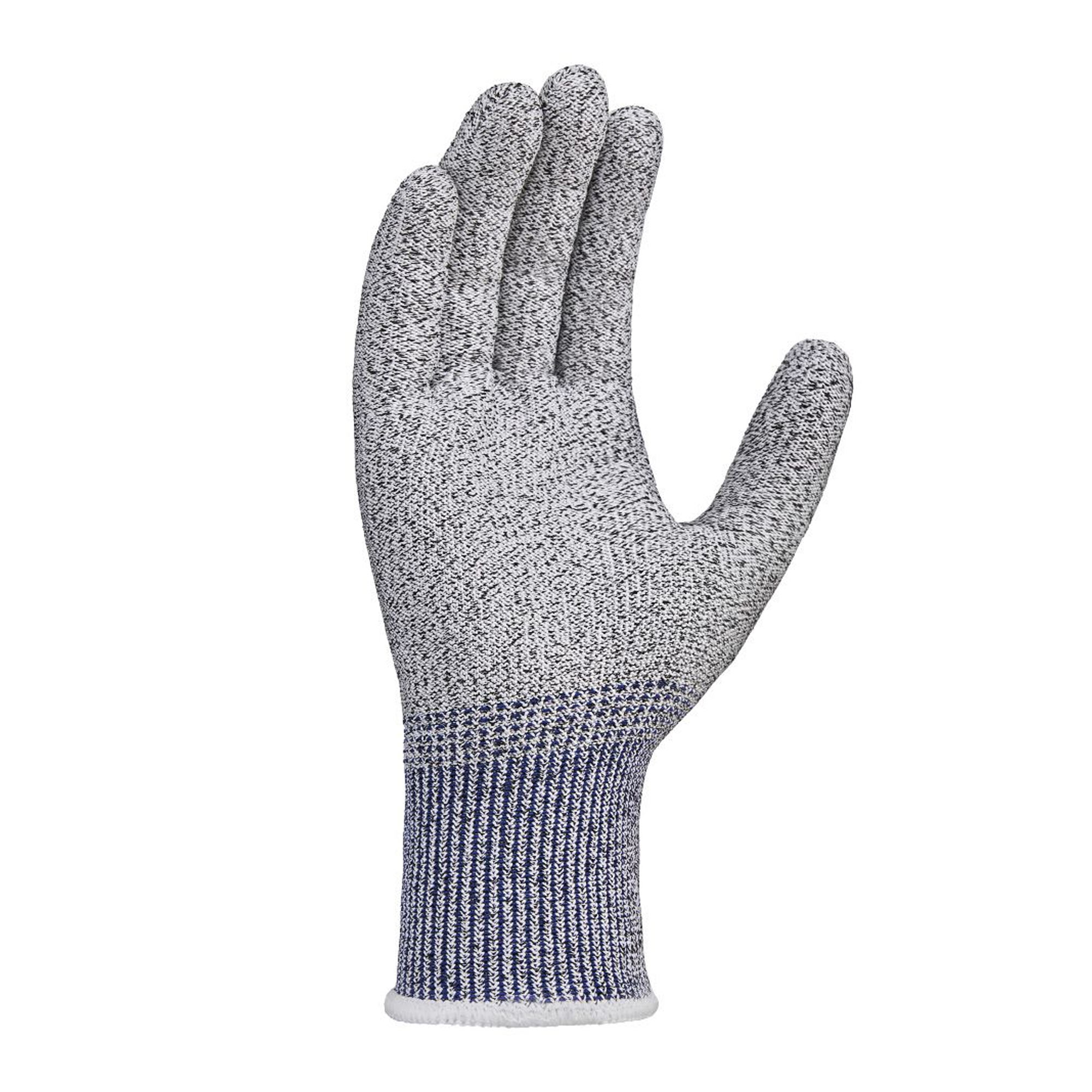 teXXor 2612, CUT C Schnittschutzhandschuhe grau-meliert/blau, VE 144 Paar