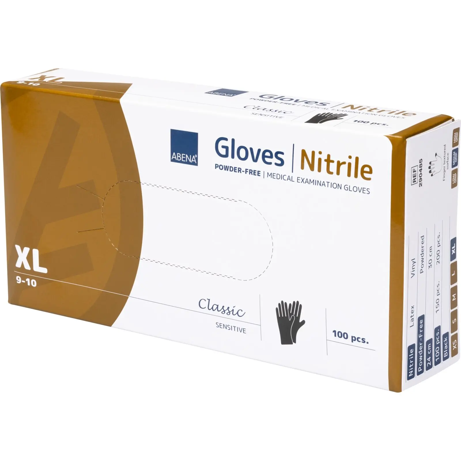 ABENA Nitril-Handschuhe schwarz, ungepudert VE 100 Stück