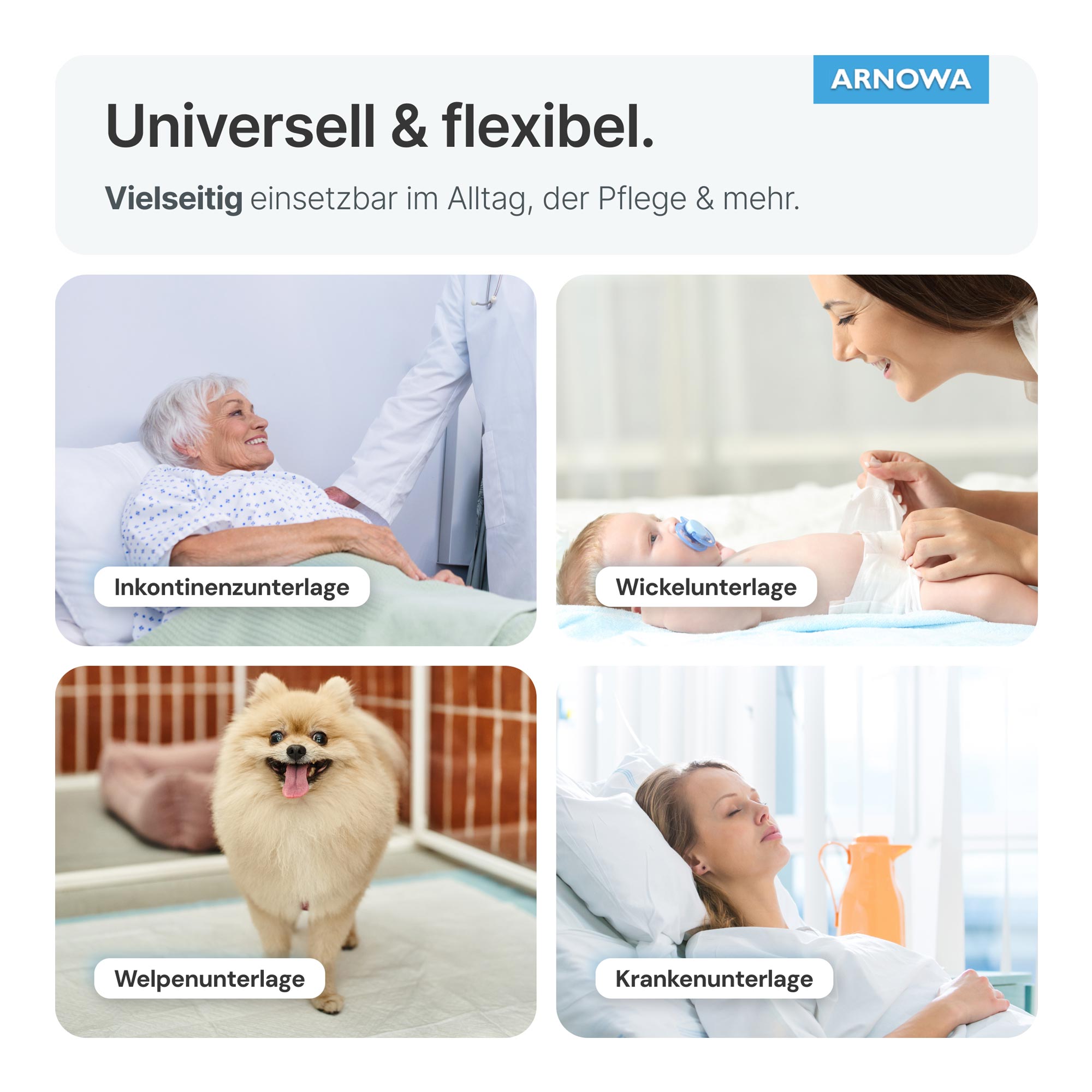 ARNOMED SUPERDRY Einweg-Bettschutzunterlagen, 25 Stück